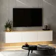 TV-bänk Hanah Home Neon White Vit Ek Spånskiva 160x35x32 cm - TV-bänkar - 8683743316137 - 4