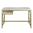 Skrivbord Hanah Home Victory Guld Spånskiva 120x75x60 cm - Skrivbord - 8681875921267 - 1