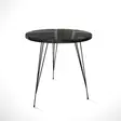 Sidobord Hanah Home Sandalf Royal Svart Vit Spånskiva 40x44x40 cm - Sidobord och extrabord - 8681875560237 - 1