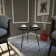 Sidobord Hanah Home Sandalf Royal Svart Vit Spånskiva 40x44x40 cm - Sidobord och extrabord - 8681875560237 - 2