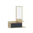 Hallmöbel Hanah Home Rozella Ek Antracit Spånskiva 60x90x31,3 cm - Möbler - 8681875705317 - 1