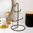 Smyckesställ Aberto Design TK003B Svart Metall 15x27 cm - Dekorationer, prydnadsföremål - 8683743997817 - 2