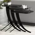 Nestingbord Hanah Home Pion Svart Spånskiva 35x45x60 cm 35x45x54,5 cm 35x45x48,5 cm - Bord - 8681875828207 - 2