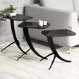 Nestingbord Hanah Home Pion Svart Spånskiva 35x45x60 cm 35x45x54,5 cm 35x45x48,5 cm - Bord - 8681875828207 - 3