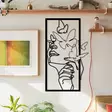 Väggdekor Metall Wallity Butterfly Face Female Svart Metall 35,5x60 cm - Dekorationer, prydnadsföremål - 8683743680627 - 2