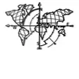 Väggdekor Metall Wallity World Map Compass Led Svart Metall 65x95 cm - Dekorationer, prydnadsföremål - 8681875643817 - 1