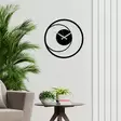 Väggklocka Metall Wallity Circle 15 Svart Metall 49x49 cm - Väggklockor - 8683742829997 - 4
