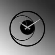Väggklocka Metall Wallity Circle 15 Svart Metall 49x49 cm - Väggklockor - 8683742829997 - 6