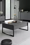 Vardagsrumsmöbelset Hanah Home Luxe Valnöt Spånskiva 160x35x80 180x30x50 90x60x40 cm - Möbler - 8684282178217 - 5