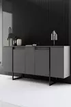 Vardagsrumsmöbelset Hanah Home Luxe Valnöt Spånskiva 160x35x80 180x30x50 90x60x40 cm - Möbler - 8684282178217 - 4