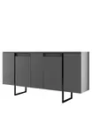 Vardagsrumsmöbelset Hanah Home Luxe Valnöt Spånskiva 160x35x80 180x30x50 90x60x40 cm - Möbler - 8684282178217 - 12