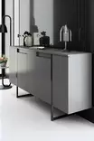 Vardagsrumsmöbelset Hanah Home Luxe Valnöt Spånskiva 160x35x80 180x30x50 90x60x40 cm - Möbler - 8684282178217 - 8