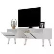 TV-bänk Hanah Home Vania Vit Silver Spånskiva 150x29,6x50 cm - TV-bänkar - 8683742035077 - 5