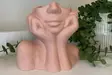 Vas Aberto Design Iskandinav Layd Rosa Keramik 19x11x16 cm - Hängande blomkrukor och vaser - 8684282698357 - 1