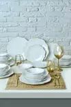 Matsservis Hermia Vit Keramik 24 Delar - Serveringsfat - 8684282674917 - 4