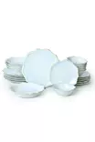Matsservis Hermia Vit Keramik 24 Delar - Serveringsfat - 8684282674917 - 5
