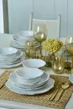 Matsservis Hermia Vit Keramik 24 Delar - Serveringsfat - 8684282674917 - 2