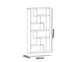 Bokhylla Hanah Home Serra Vit Spånskiva 90x183,6x29,5 cm - Bokhyllor - 8681181980477 - 1