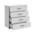 Byrå Hanah Home Sfn604Bb1 Vit Spånskiva 65x78x41 cm - Byråer och skåp - 8684282178767 - 3
