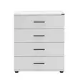 Byrå Hanah Home Sfn604Bb1 Vit Spånskiva 65x78x41 cm - Byråer och skåp - 8684282178767 - 4