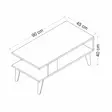 Soffbord Hanah Home Ayca Vit Spånskiva 90x40x45 cm - Soffbord - 8683342946117 - 5