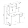 Skrivbord Hanah Home Merry Vit Spånskiva 120x77x60 cm - Skrivbord - 8684282258407 - 6