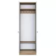 Hallmöbel Hanah Home P6 M14 Vit Valnöt Spånskiva 59,8x182,8x37,5 cm - Hallskåp - 8683743764617 - 8