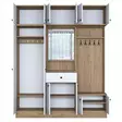 Hallmöbel Hanah Home EA108 Vit Valnöt Spånskiva 179,4x226,4x37,5 cm - Hallskåp - 8683743764587 - 10