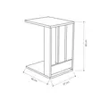 Sidobord Hanah Home Edi Vit Spånskiva 37x60x45 cm - Sidobord och extrabord - 8681875277807 - 3