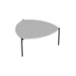Soffbord Hanah Home Lenny Vit Spånskiva Metallram 90x40x89 cm - Soffbord - 8683742465737 - 5