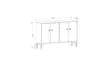 TV-bänk Hanah Home Cria Vit Spånskiva 120x75x30 cm - TV-bänkar - 8683742102397 - 1