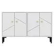 TV-bänk Hanah Home Cria Vit Spånskiva 120x75x30 cm - TV-bänkar - 8683742102397 - 8