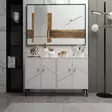 TV-bänk Hanah Home Cria Vit Spånskiva 120x75x30 cm - TV-bänkar - 8683742102397 - 5