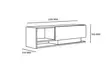 TV-bänk Hanah Home Damla Vit Spånskiva 120x35x31,8 cm - TV-bänkar - 8681875508727 - 6