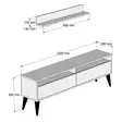 TV-bänk Hanah Home Best Vit Spånskiva 150x50x30 cm - TV-bänkar - 8681875828177 - 5