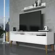 TV-bänk Hanah Home Best Vit Spånskiva 150x50x30 cm - TV-bänkar - 8681875828177 - 2