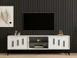 TV-bänk Hanah Home White Vit Spånskiva 160x50x40 cm - TV-bänkar - 8683743451487 - 3