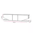 TV-bänk Hanah Home Inci Vit Spånskiva 180x40x30 cm - TV-bänkar - 8681181979877 - 9
