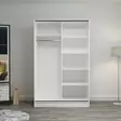 Garderob Hanah Home Kale White Vit Spånskiva 120x190x60 cm - Garderober - 8683742561187 - 3