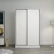 Garderob Hanah Home Kale White Vit Spånskiva 120x190x60 cm - Garderober - 8683742561187 - 2