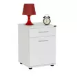 Sängbord Hanah Home Kmd511Bb Vit Spånskiva 40x57x39 cm - Nattduksbord - 8682870657717 - 5