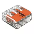 Wago vipuliitin 3-napainen 0.14-4 mm² 12 kpl - Läpinäkyvä, kaikille johdintyypeille - Kopplingsdosor och kontakter - 4066966001907 - 1