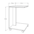 Sidobord Hanah Home Shp108Oo1 Valnöt Spånskiva 35x65x45 cm - Sidobord och extrabord - 8683743473557 - 6