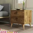 Sängbord Hanah Home Versa Ce 3630 Valnöt Spånskiva 52x55,1x45 cm - Nattduksbord - 8683342214797 - 2