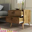 Sängbord Hanah Home Versa Ce 3630 Valnöt Spånskiva 52x55,1x45 cm - Nattduksbord - 8683342214797 - 4