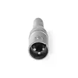 XLR Adapter | XLR 3-stifts hane | 6.35 mm Hona | Nickelplaterad | Rak | Metall | Silver | 10 st. | Låda - Nedis produkter - 5412810419777 - 15