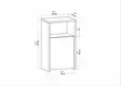 Sängbord Hanah Home Carlin Antracit Spånskiva 36x25,3x61,4 cm - Nattduksbord - 8683743120147 - 6