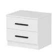Sängbord Hanah Home Kale Vit Spånskiva 50x40x47 cm - Nattduksbord - 8683742567417 - 6