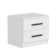 Sängbord Hanah Home Kale Vit Spånskiva 50x40x47 cm - Nattduksbord - 8683742567417 - 1