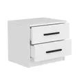 Sängbord Hanah Home Kale Vit Spånskiva 50x40x47 cm - Nattduksbord - 8683742567417 - 7